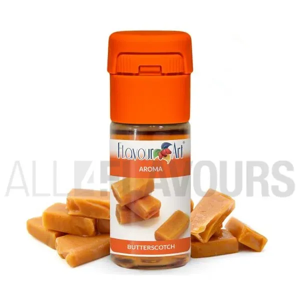 Aroma vapeo butterscotch 10 ml de la marca Italiana Flavour art