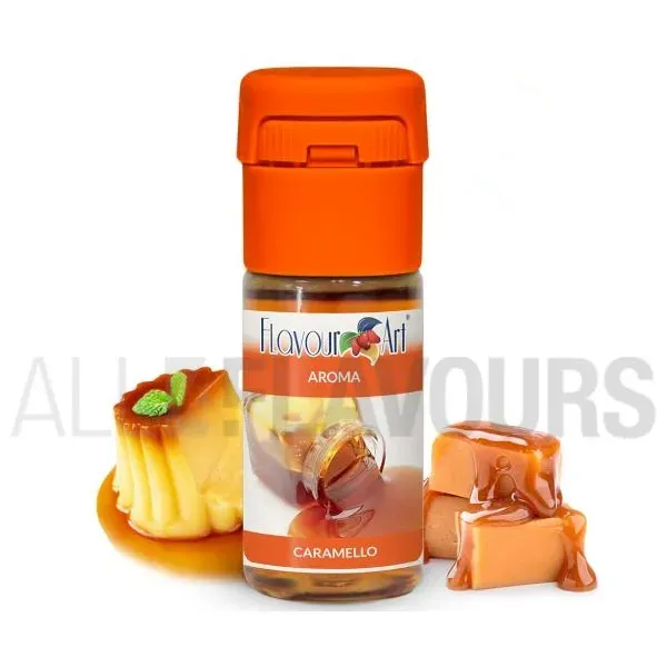 Aroma vapeo caramelo 10 ml de la marca Italiana Flavour art