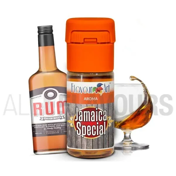 Aroma vapeo ron jamaica 10 ml de la marca Italiana Flavour art