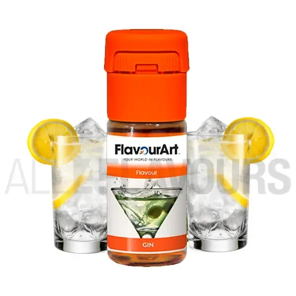 Aroma vapeo ginebra 10 ml de la marca Italiana Flavour art
