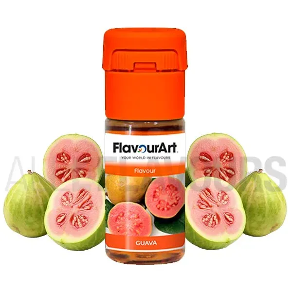 Aroma vapeo guava 10 ml de la marca Italiana Flavour art Aroma vapeo guava 10 ml de la marca Italiana Flavour art