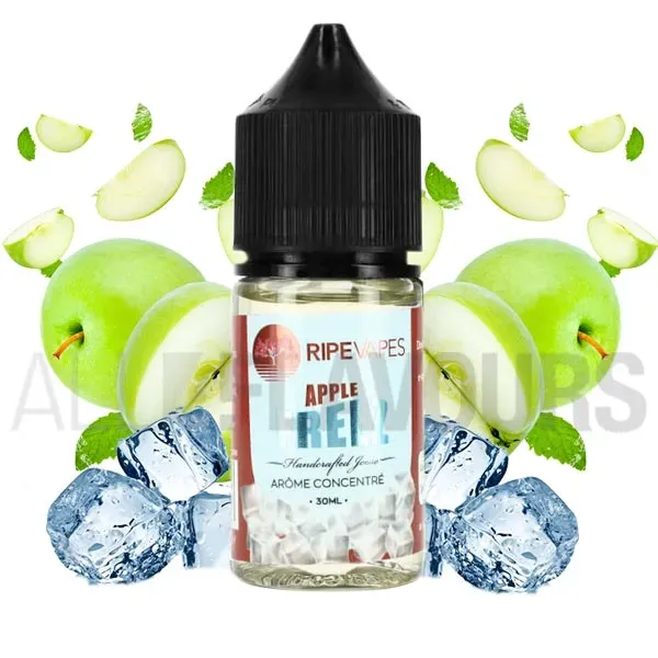 Aroma vapeo para preparar tu eliquid Apple Freeze de la marca Ripe Vapes con sabor a manzana verde con efecto frío