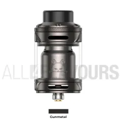 Atomizador 28 mm Fat Rabbit 2 Hellvape para vapeo color gunmetal