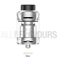 Atomizador 28 mm Fat Rabbit 2 Hellvape para vapeo color Silver