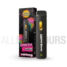 Pod desechable CBD variedad Amnesia de la marca Iguana Smoke