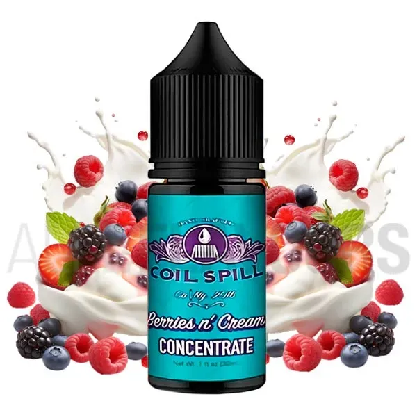 Aroma vapeo Berries N Cream 30 ml sabor a frutos del bosque con crema
