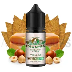 Aroma vapeo havana coil spill 30 ml sabor a tabaco caramelo y frutos secos