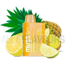 Vaper desechable Pineapple Lime 20 mg Muss con sabor a pila y lima.
