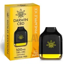 Vaporizador  desechable Pineapple Ice 500 mg CBD + CBG Darwin CBD sabor a piña fresca
