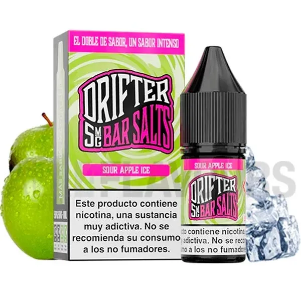 Líquido sales de nicotina Apple Ice 10 ml Drifter sabor a manzana helada Líquido sales de nicotina Apple Ice 10 ml Drifter sabor a manzana helada