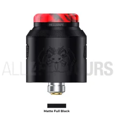 Atomizador RDA Drop Dead 2S RDA Hellvape color negro mate drip color rojo