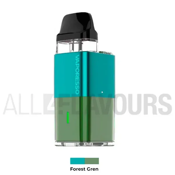 Vaper desechable Xros Cube Vaporesso color verde claro y azul
