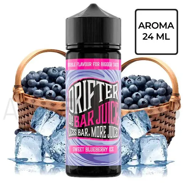 Aroma Sweet Blueberry Ice 24 ml Drifter Bar con sabor a arándanos con un toque de frescor