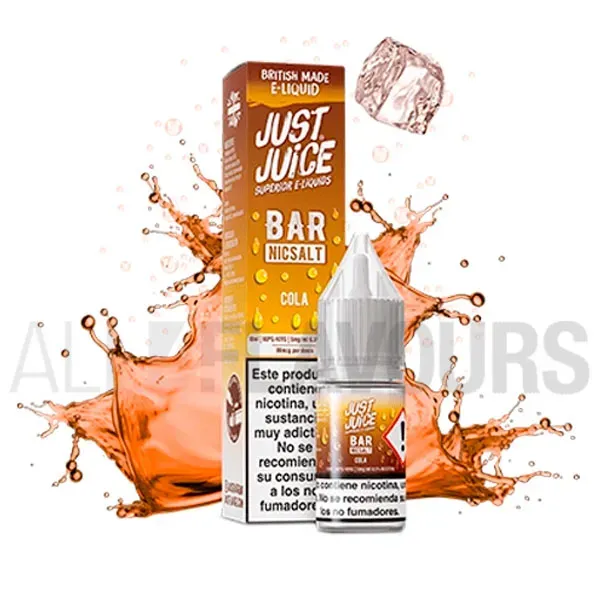 Líquido sales de nicotina Cola Ice 10 ml Just Juice Bar con sabor a refresco de cola