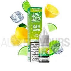 Líquido sales de nicotina Lemon Lime 10 ml Just Juice Bar con a lima y limón refrescantes