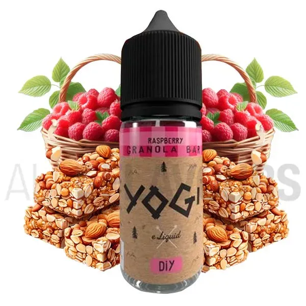 Aroma vapeo con sabor a barra de granola con frambuesas rojas Granola Raspberry Bar 30 ml Yogi