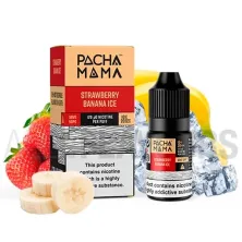 Líquido sales nicotina Strawberry Banana Ice  10 ml Pachamama Bar Salts con sabor a fresas y plátano con efecto frío