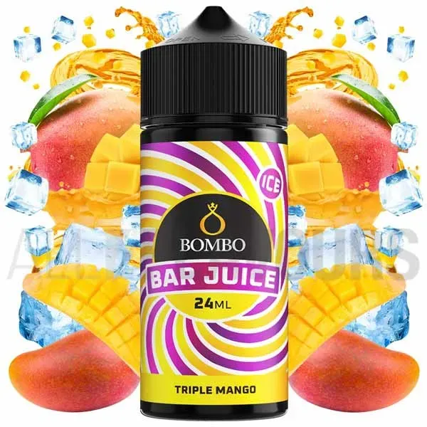 Aroma vapeo Triple Mango Ice 24 ml Bar Juice Bombo con sabor a mango y efecto frío Aroma vapeo Triple Mango Ice 24 ml Bar Juice Bombo con sabor a mango y efecto frío