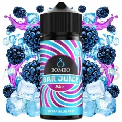 Aroma vapeo Ultra Blue Razz Ice 24 ml Bar Juice Bombo con sabor a frambuesas azules y efecto frío