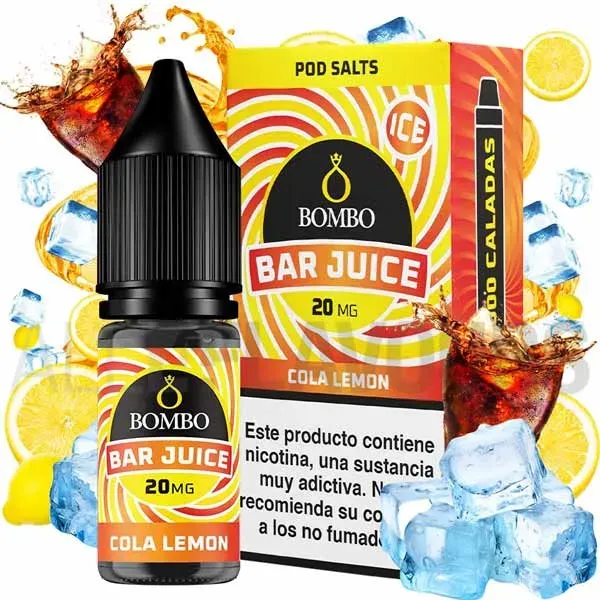 Líquido sales de nicotina Cola Lemon Ice 10 ml Bar Juice Bombo con sabor a refresco de cola con efecto frío Líquido sales de nicotina Cola Lemon Ice 10 ml Bar Juice Bombo con sabor a refresco de cola con efecto frío