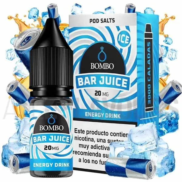 Líquido sales de nicotina Energy Drink Ice 10 ml Bar Juice Bombo con sabor a bebida energética con efecto frío