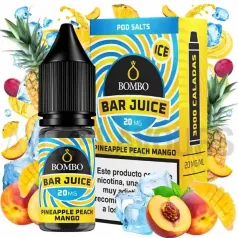 Líquido sales de nicotina Pineapple Peach Mango Ice10 ml Bar Juice Bombo con sabor tropical con efecto frío