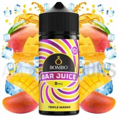 Líquido mentolado Triple Mango Ice 100 ml Bar Juice Bombo con sabor a mango dulce con efecto frío