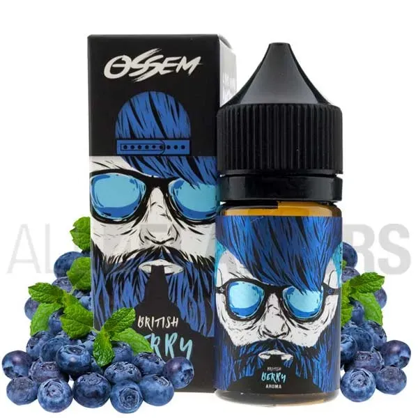 Aroma vapeo con sabor a arándanos British Berry 30 ml Ossem