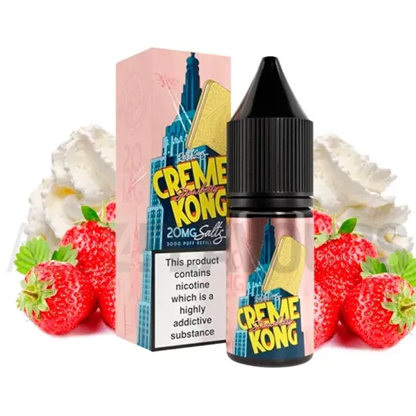 Líquido sales de nicotina Strawberry 10 ml Creme Kong Salts Líquido sales de nicotina Strawberry 10 ml Creme Kong Salts