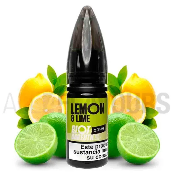 Lemon Lime 10ml Riot Squad Bar EDTN Salt con sabor a lima y limón