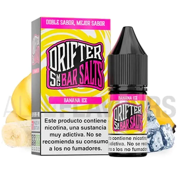 Líquido sales de nicotina con sabor a plátano helado Banana Ice 10 ml Juice Sauz Drifter Bar Salts