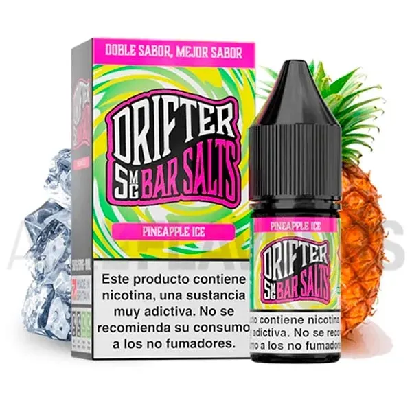 Sales de nicotina Pineapple Ice 10 ml Juice Sauz Drifter Bar Salts sabor a piña con hielo Sales de nicotina Pineapple Ice 10 ml Juice Sauz Drifter Bar Salts sabor a piña con hielo