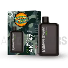 Pod desechable CBD AK47 Broad Spectrum Iguana Smoke con sabor a variedad AK47