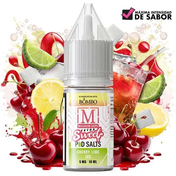 Líquido sales de nicotina Cherry Lime Ice 10ml Magnum Vape Extra Sweet Pod Salts
