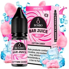 Sales nicotina Cotton Candy 10 ml Bar Juice Bombo sabor algodón de azúcar helado