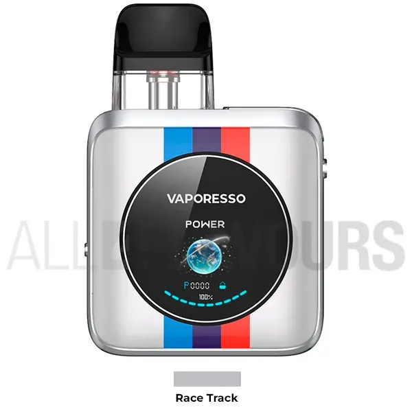 Vaporesso xros nano 4 color gris claro con franjas de colores