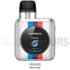 Vaporesso xros nano 4 color gris claro con franjas de colores