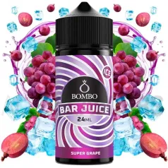 Aroma Super Grape Ice 24 ml Bar Juice Bombo con sabor a uvas y frescor.