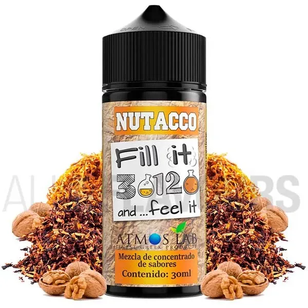 Aroma Nutacco 30 ml Atmos Lab sabor tabaco y nueces