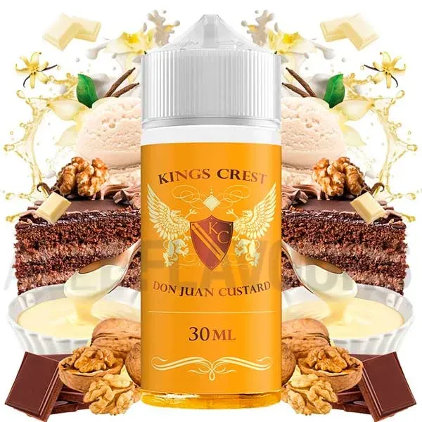 Aroma Don Juan Custard 30 ml Kings Crest con sabor dulce