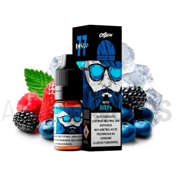 British Berry 10 ml Ossem Juice sabor a frutos del bosque.
