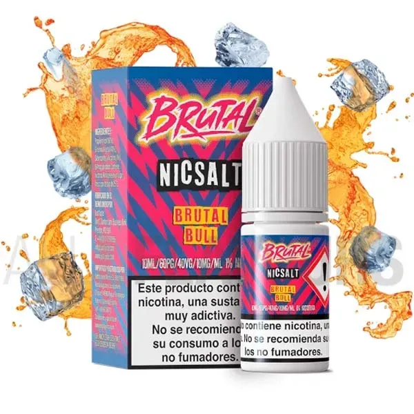 Sales de nicotina Bull 10 ml Brutal Drinks Just juice con sabor cítrico. Sales de nicotina Bull 10 ml Brutal Drinks Just juice con sabor cítrico.