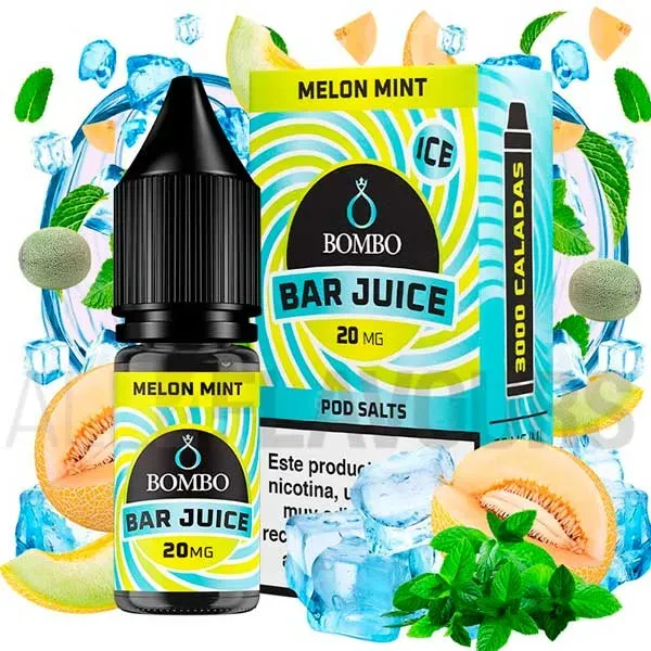 Melon Mint Ice 10ml Bar Juice Bombo sabor a melón y menta muy frescos. Melon Mint Ice 10ml Bar Juice Bombo sabor a melón y menta muy frescos.