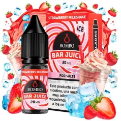 Liquido sales de nicotina Strawberry Milkshake Ice 10 ml Bar Juice Bombo
