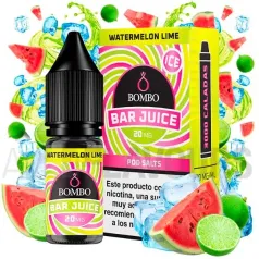 Liquido sales de nicotina Watermelon Lime Ice 10 ml Bar Juice Bombo con sabor a sandía y lima frescos