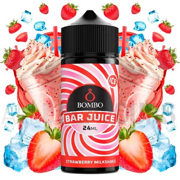 aroma Aroma Strawberry Milkshake Ice 24 ml Bar Juice Bombo sabor a batido de fresas