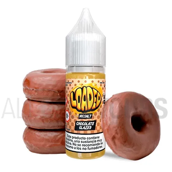 Sales nicotina Chocolate Glazed 10 ml Loaded Salts con sabor a donut de chocolate