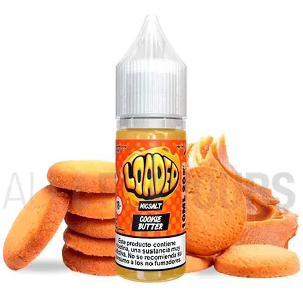 Sales nicotina Cookie Butter 10 ml Loaded Salts sabor a galleta de mantequilla