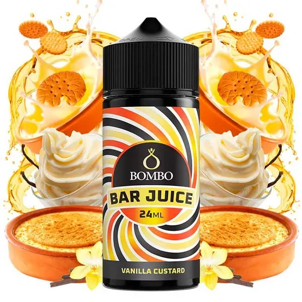 Aroma Vanilla Custard 24 ml Bombo Bar Juice con sabor a galletas y natillas