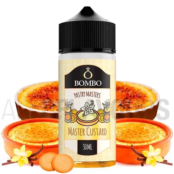 Aroma Master Custard 30 ml Bombo con sabor dulce de galletas con crema catalana.